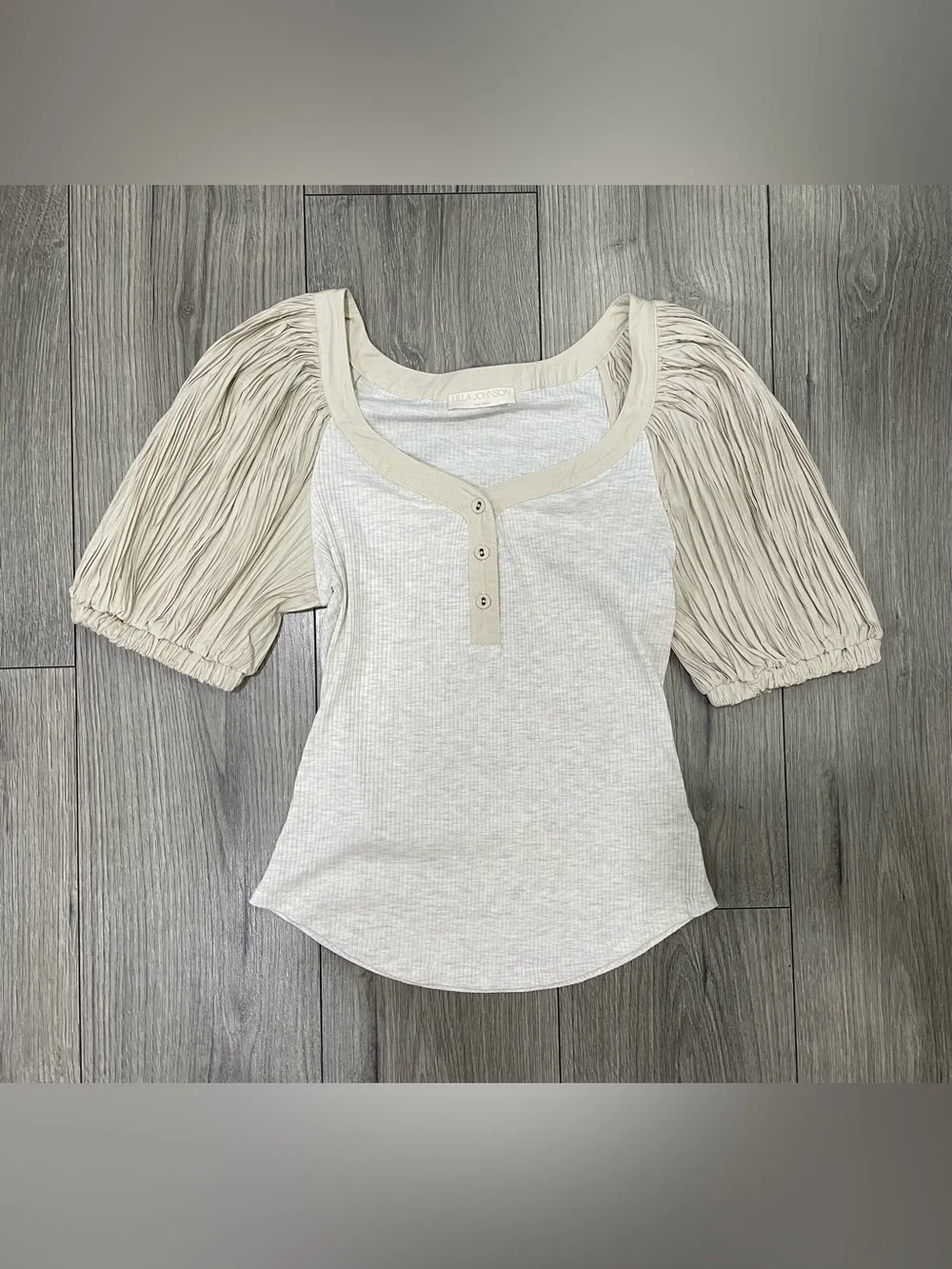 Ulla Johnson Marika Top in Cobblestone Size Small - Picture 2 of 10